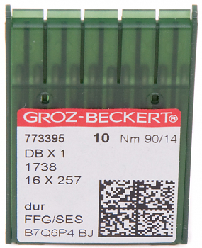 Иглы для промышленных машин Groz-Beckert DBх1 FFG/SES №90