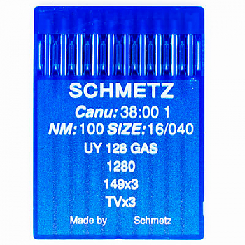 Иглы для промышленных машин Schmetz UY 128 GAS №100